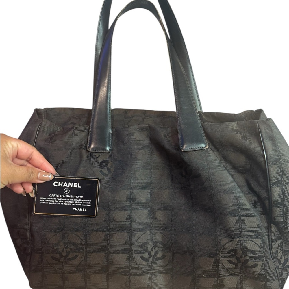 Authentic Chanel Travel line Tote Bag